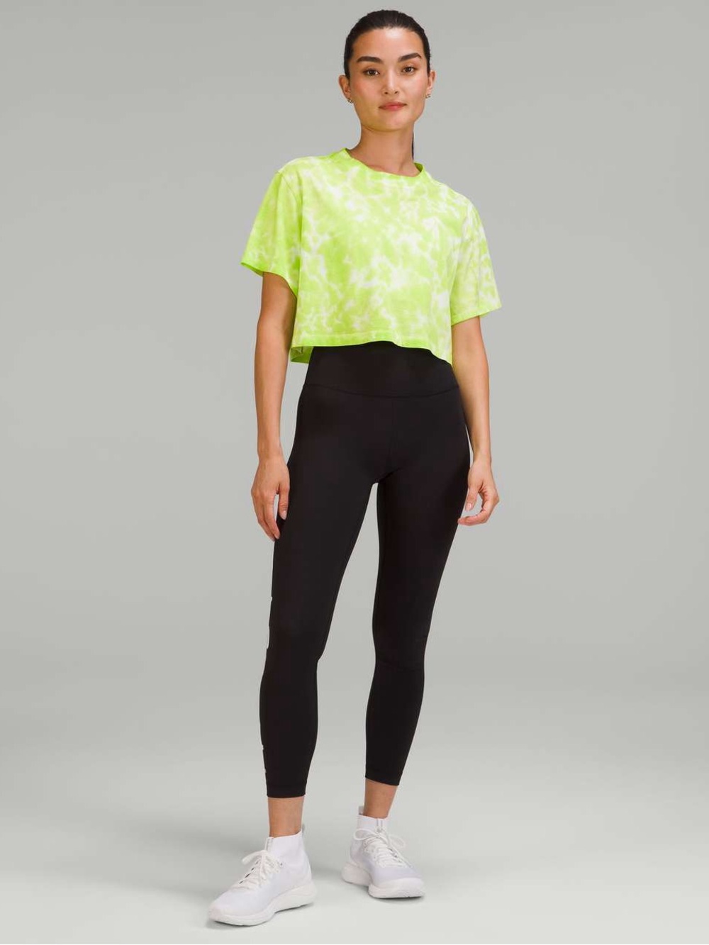 Lululemon All Yours Cropped Cotton T-Shirt *Tie Dye - Picture 3 of 7